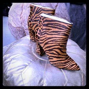 Charles David Leopard and Tiger Booties